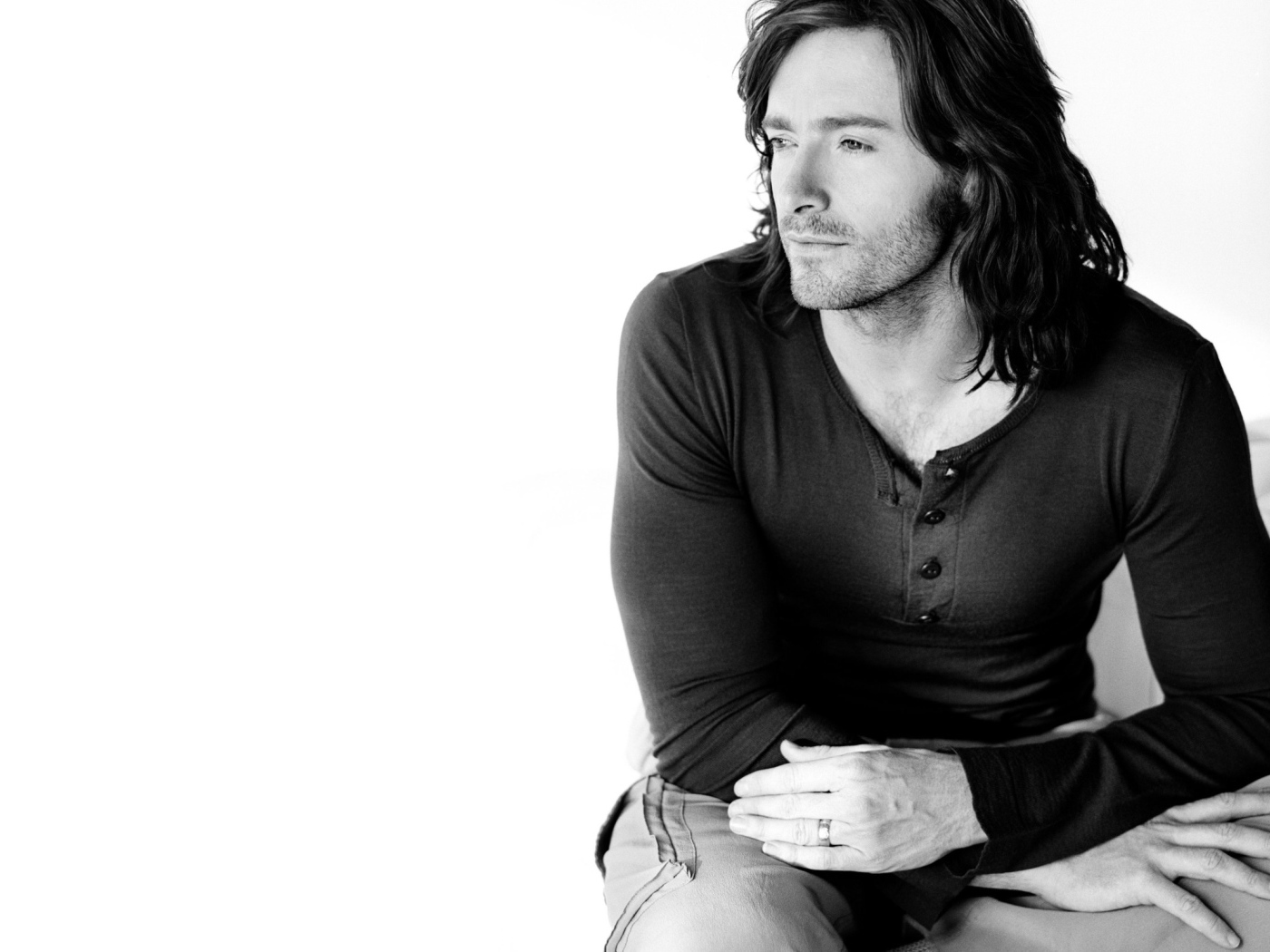 thoughtful Hugh Jackman