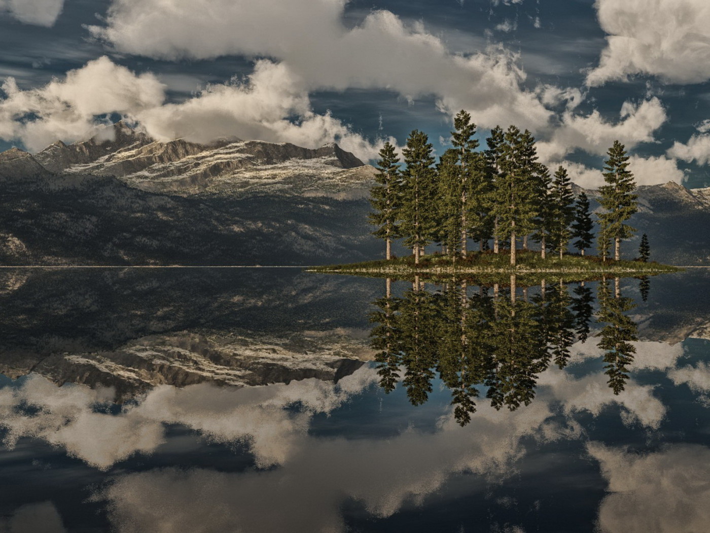 Островок на озере