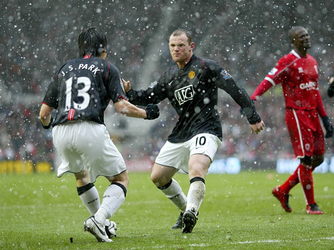 Wayne Mark Rooney and Ji Sung Park