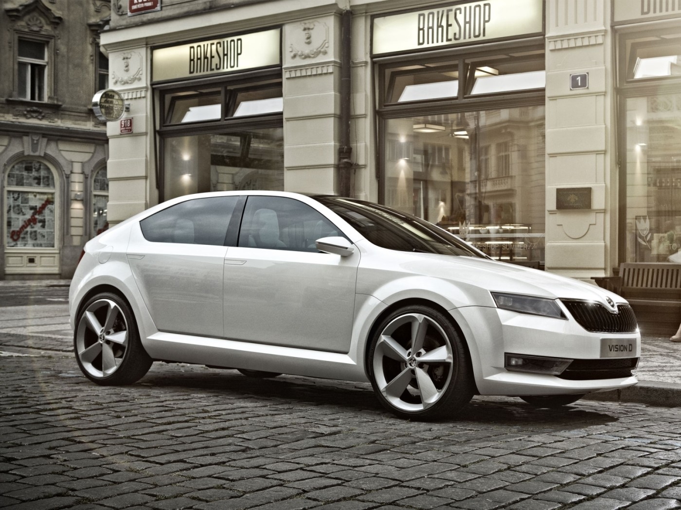 Škoda Vision D на бульваре
