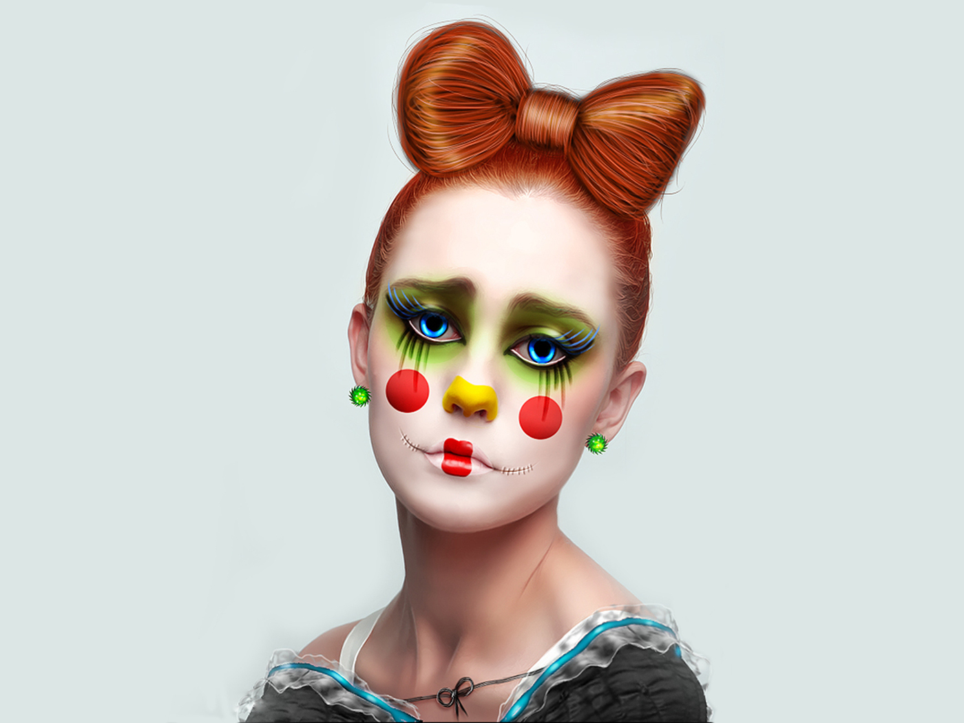Девушка клоун