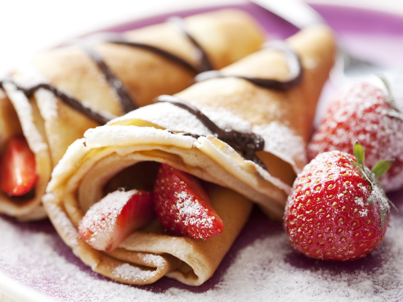 Блинчики с ягодами