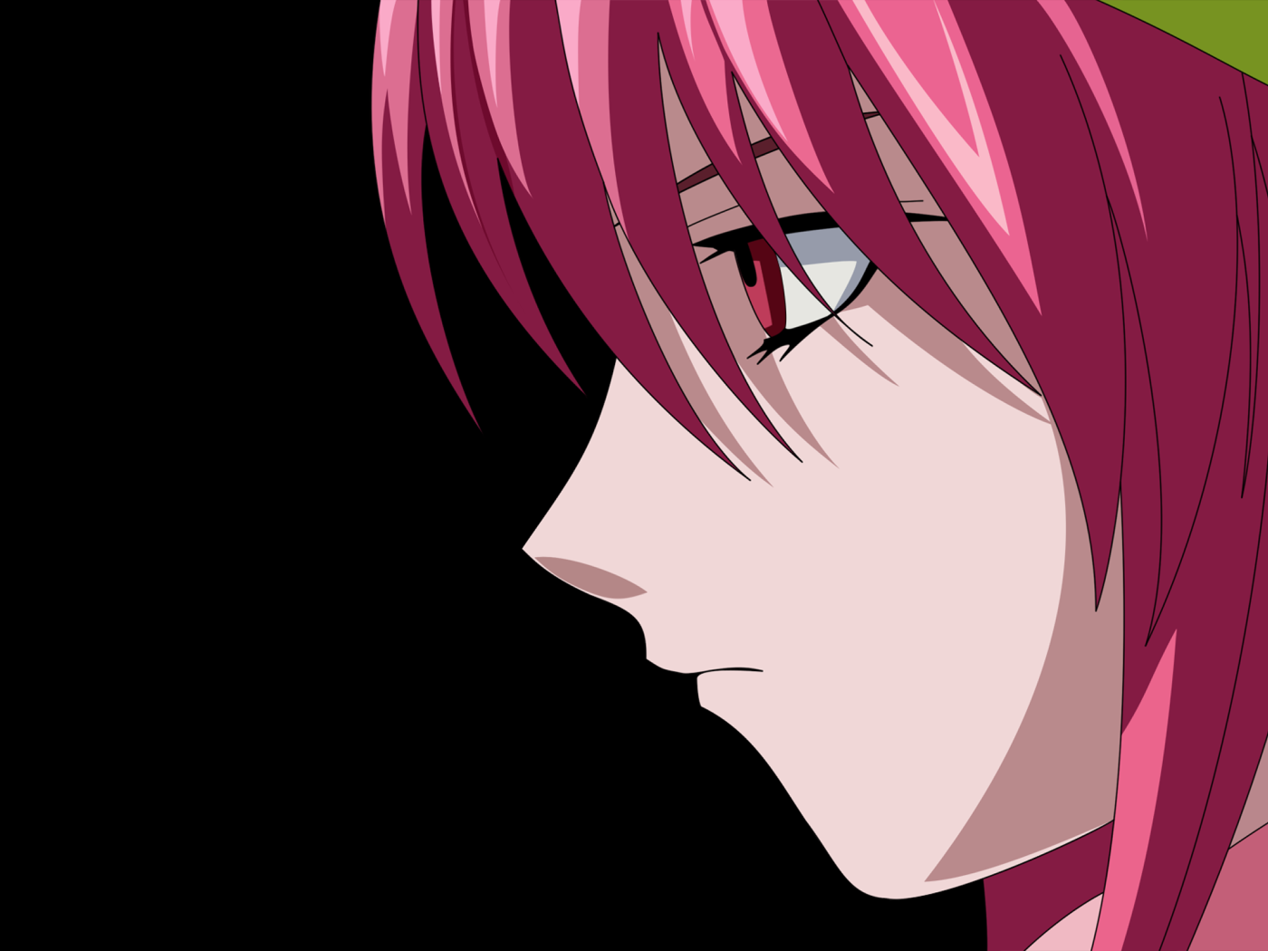 Девочка с бордовыми волосами