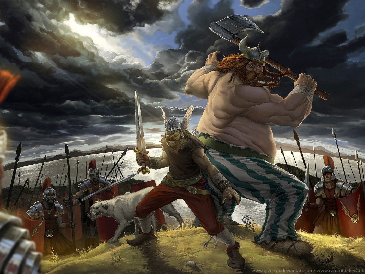 Астерикс и обеликс против Римлян