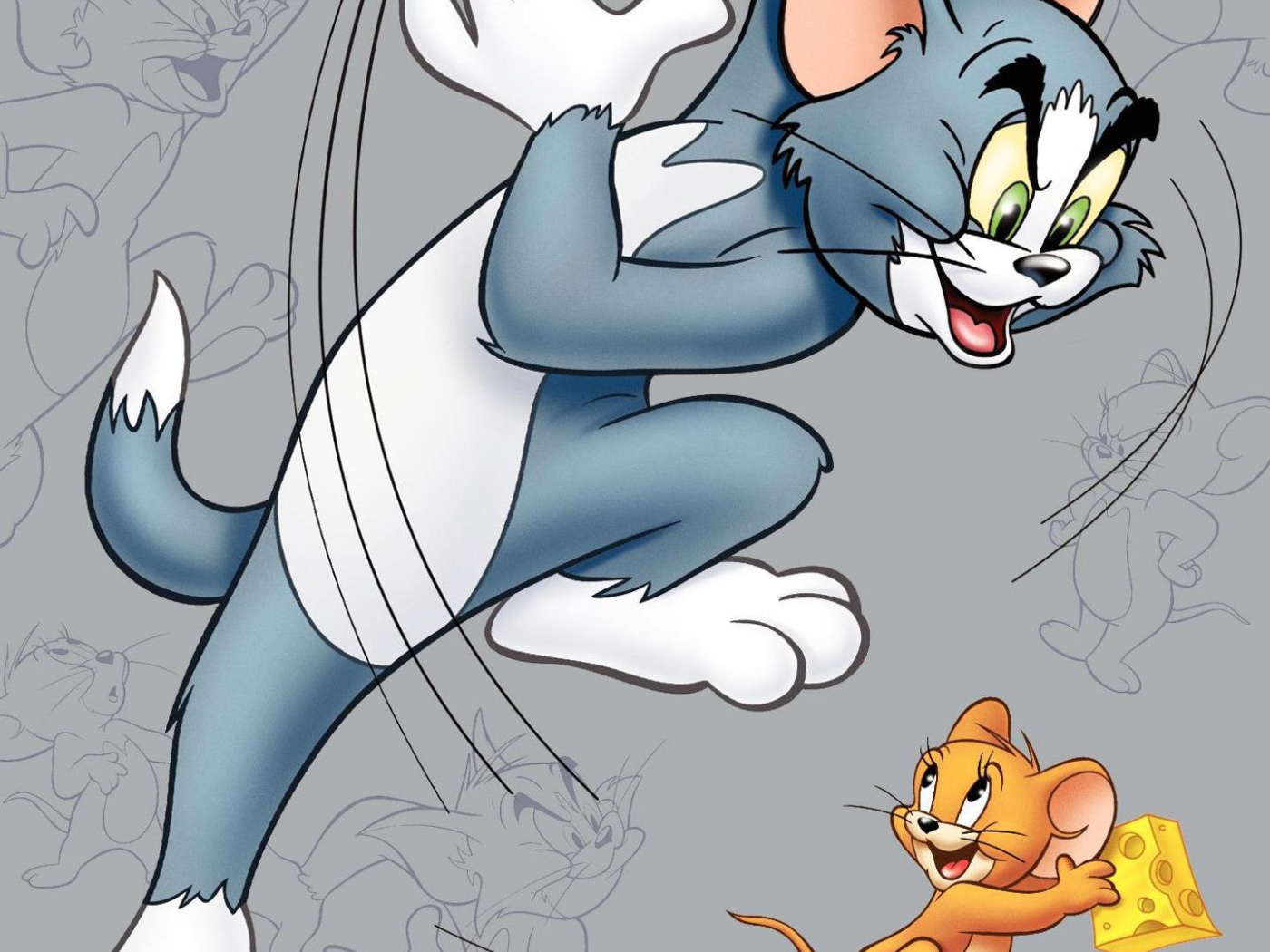 Том и Джерри кот ловит мышь