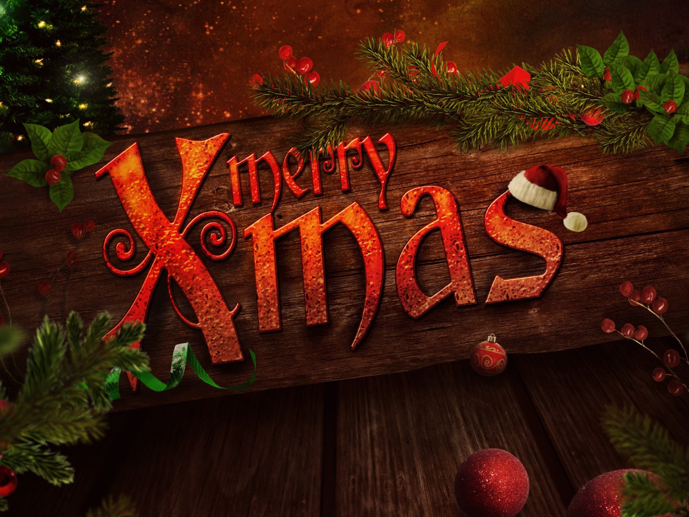 Красивая картинка с пожеланием на рождество