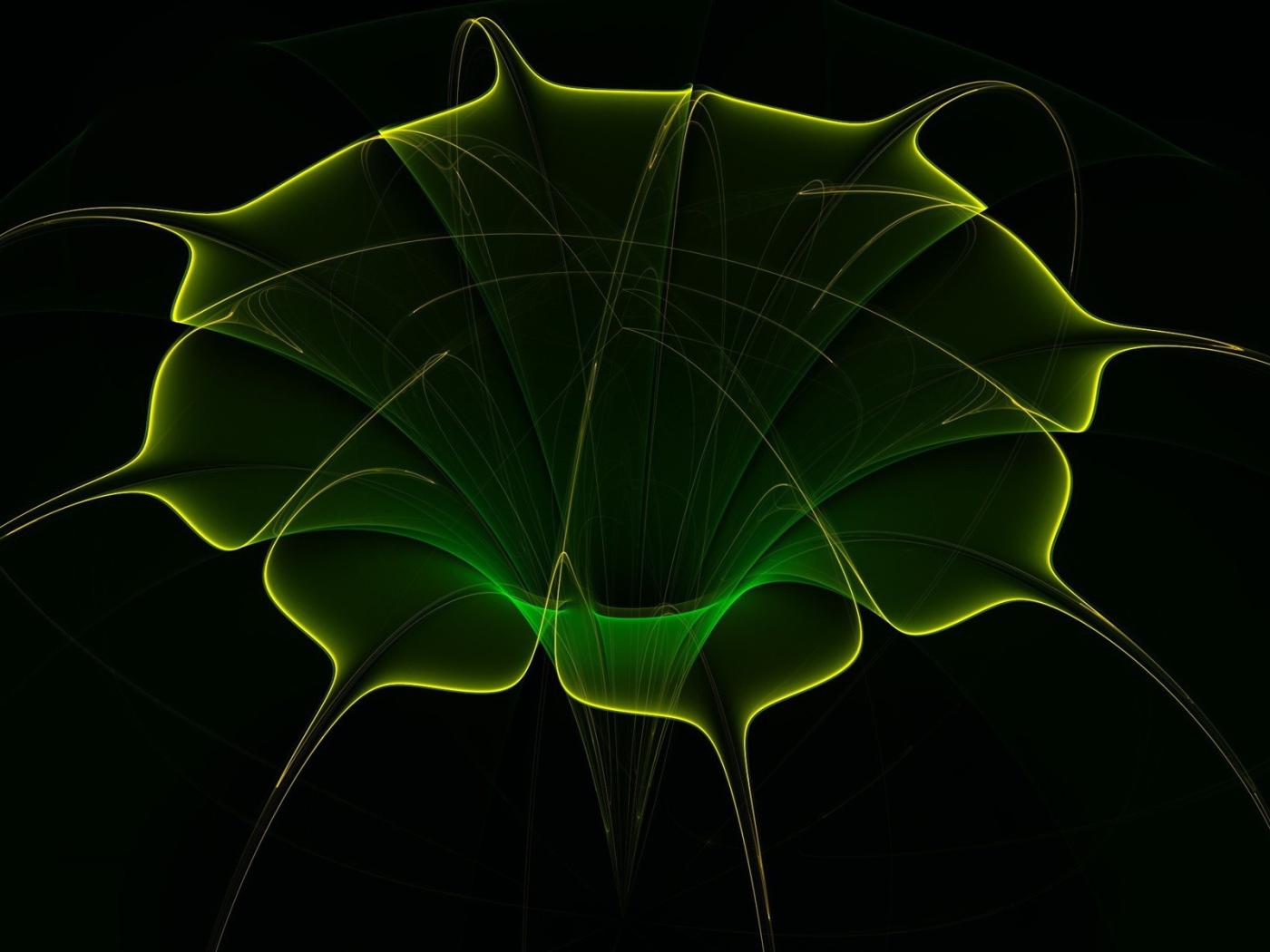 3D зеленая фигура