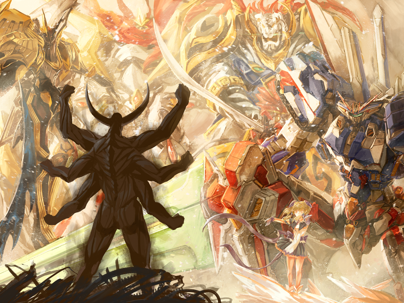 Шестирукий монстр