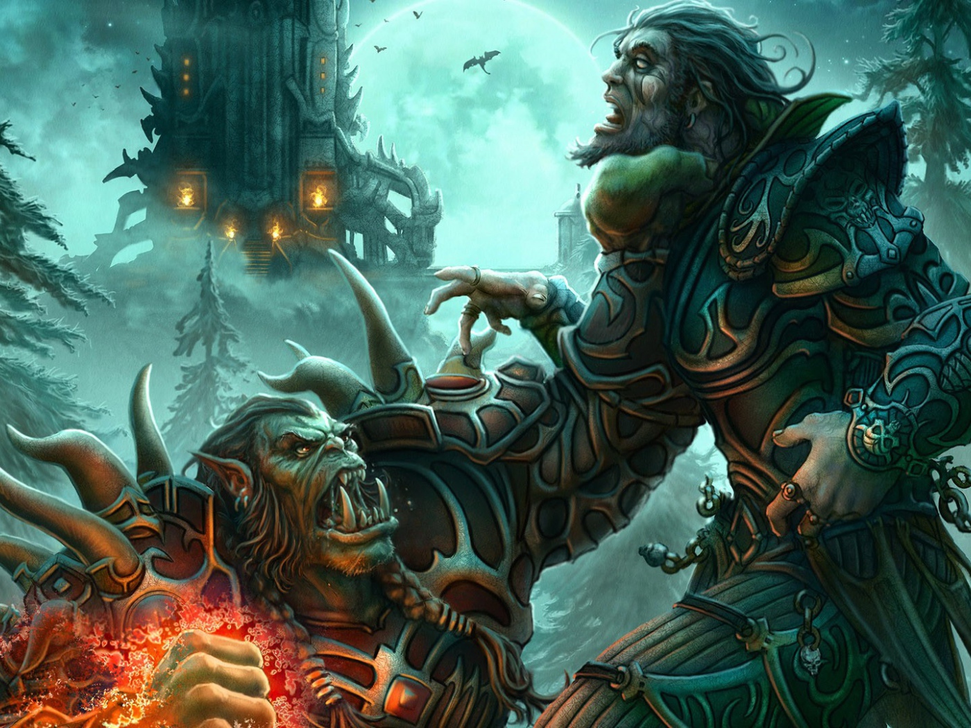 Чудовище с большими клыками