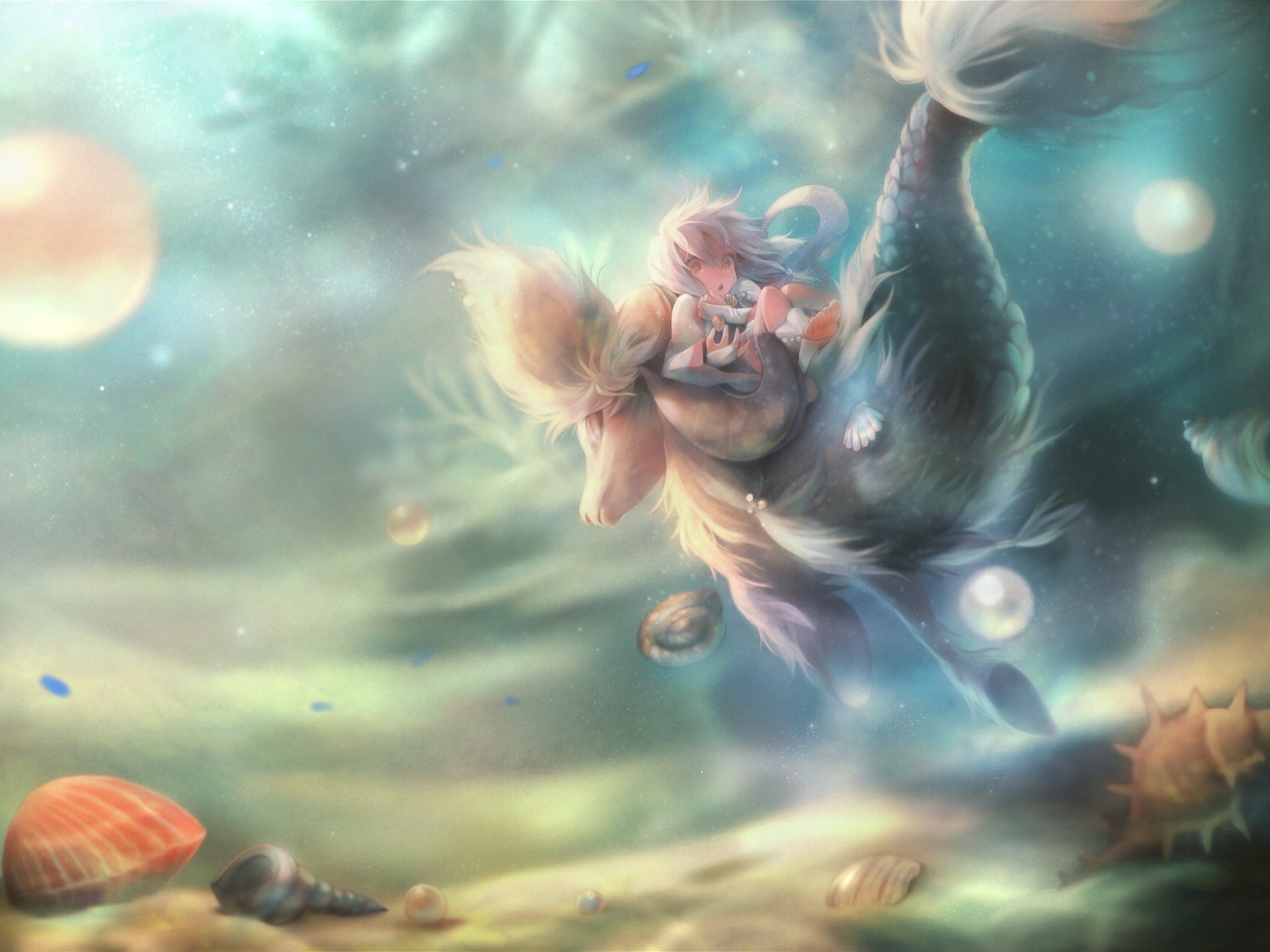 Девочка в подводном царстве