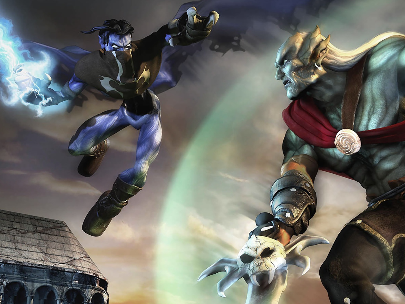 Два монстра дерутся