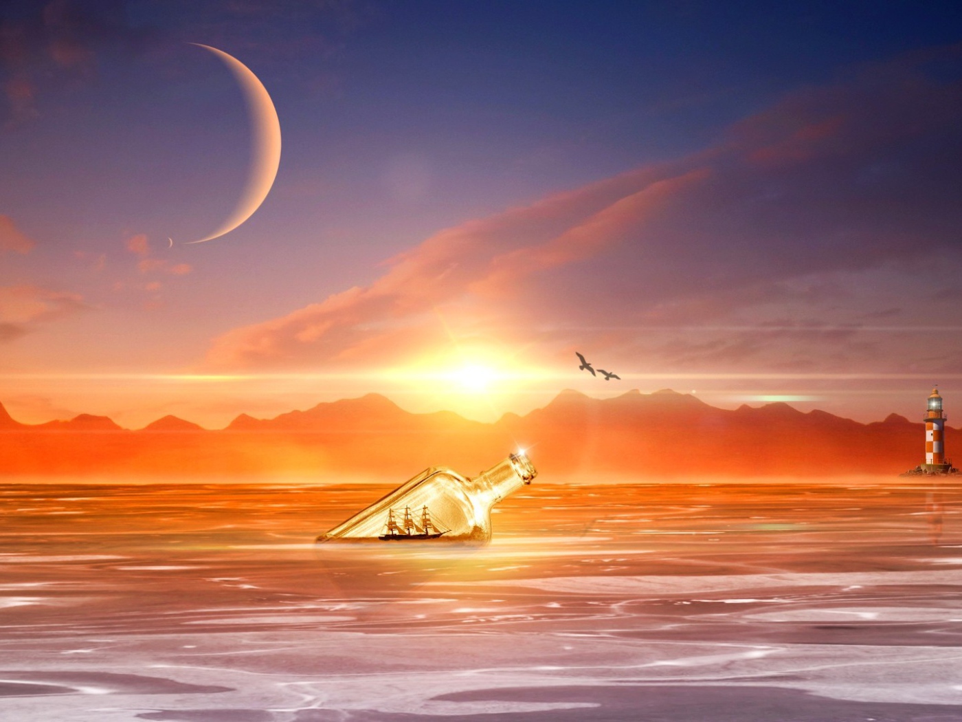 Фантазия с бутылкой