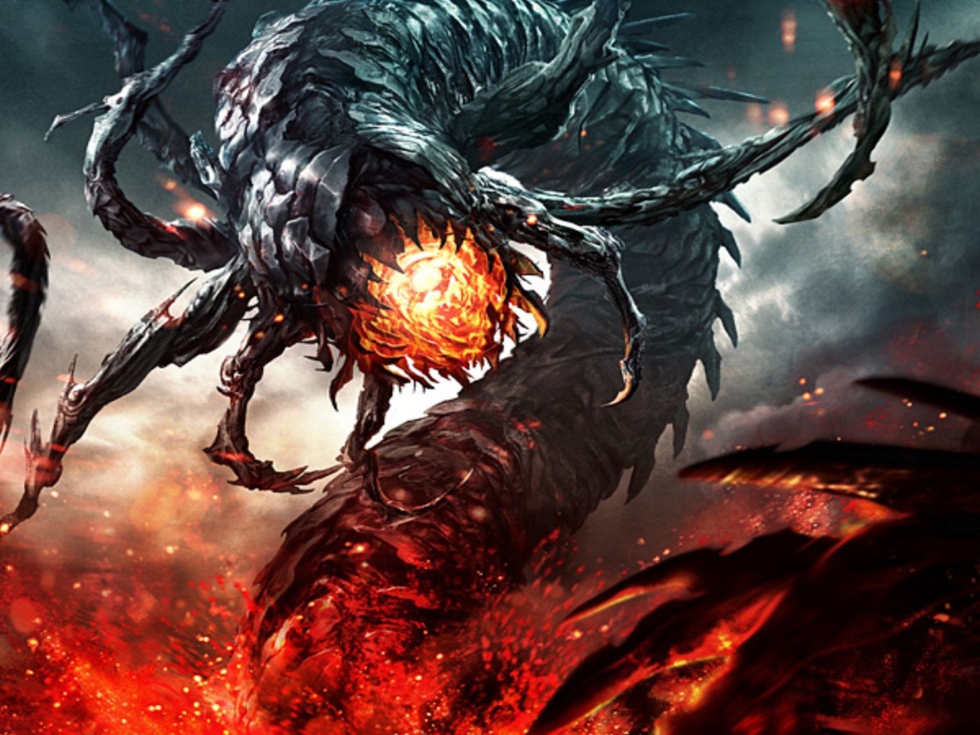 Огненное чудовище