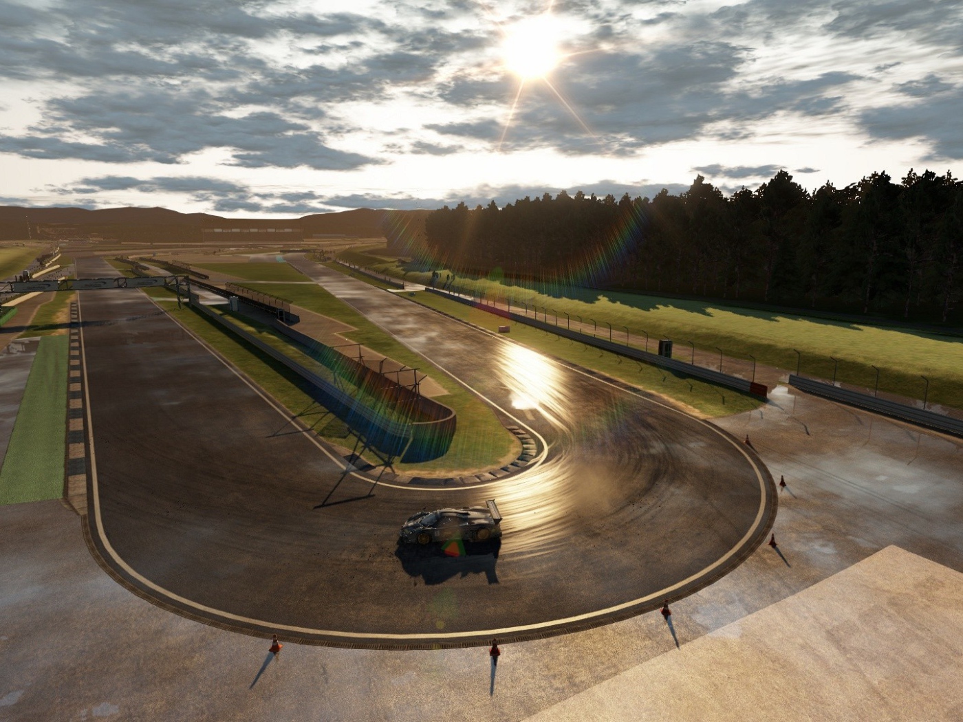 Гоночный трек из видео игры