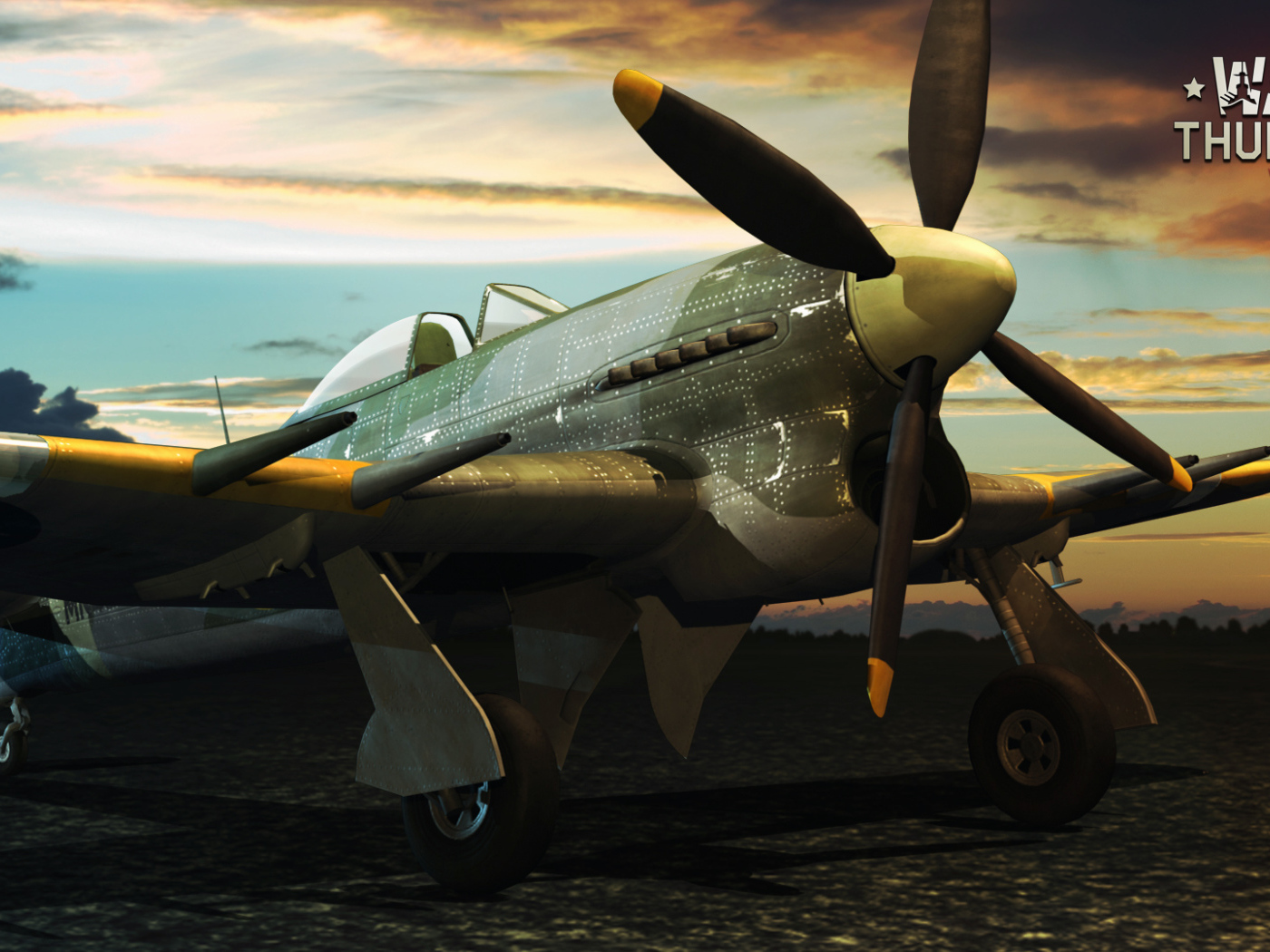 War Thunder истребитель на земле