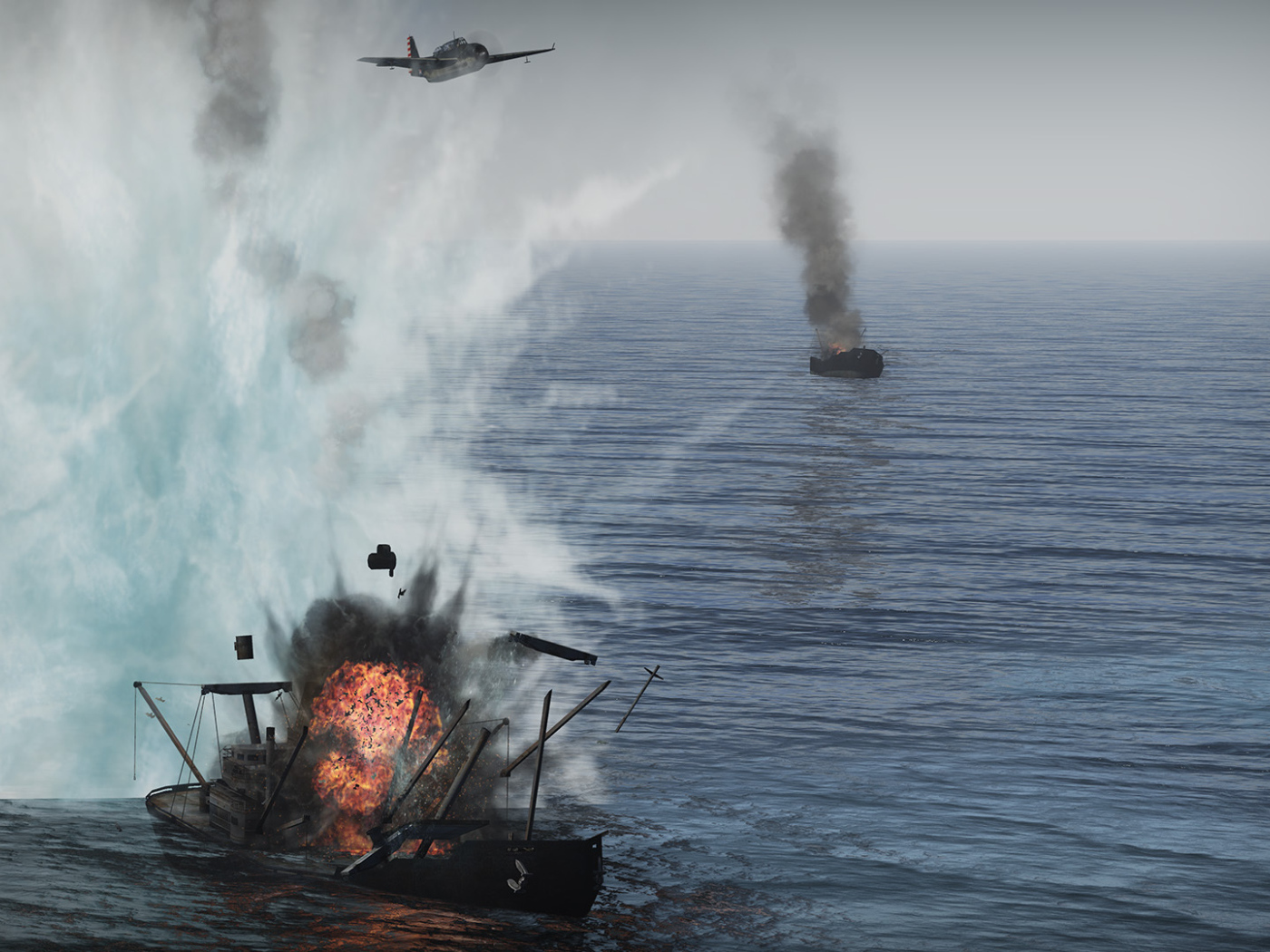 War Thunder корабль уничтожен