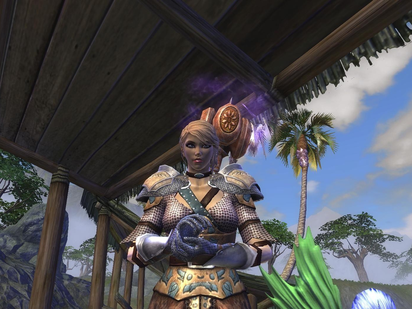 Девушка воин из видео игры