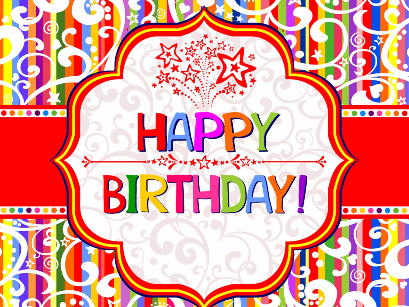  Красивая картинка со звёздами на день рождения