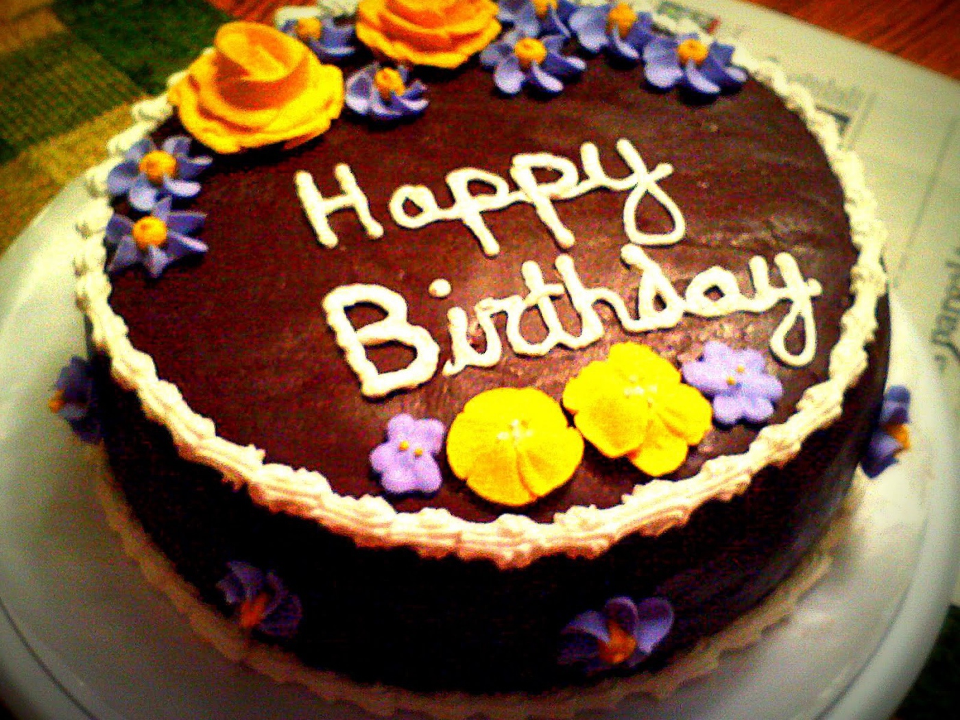  Шоколадный торт на день рождения