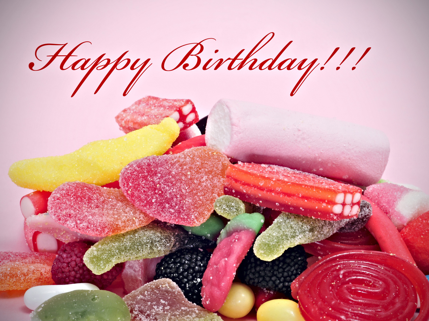 Желатиновые конфеты на день рождения