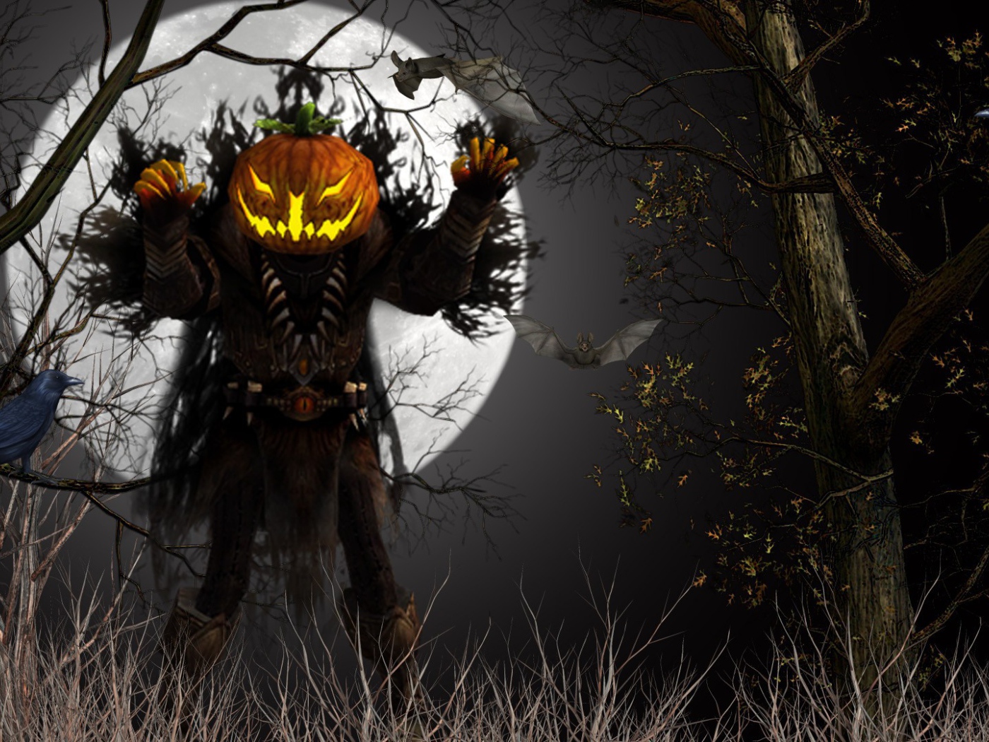 Хэллоуин призрак из тыквы