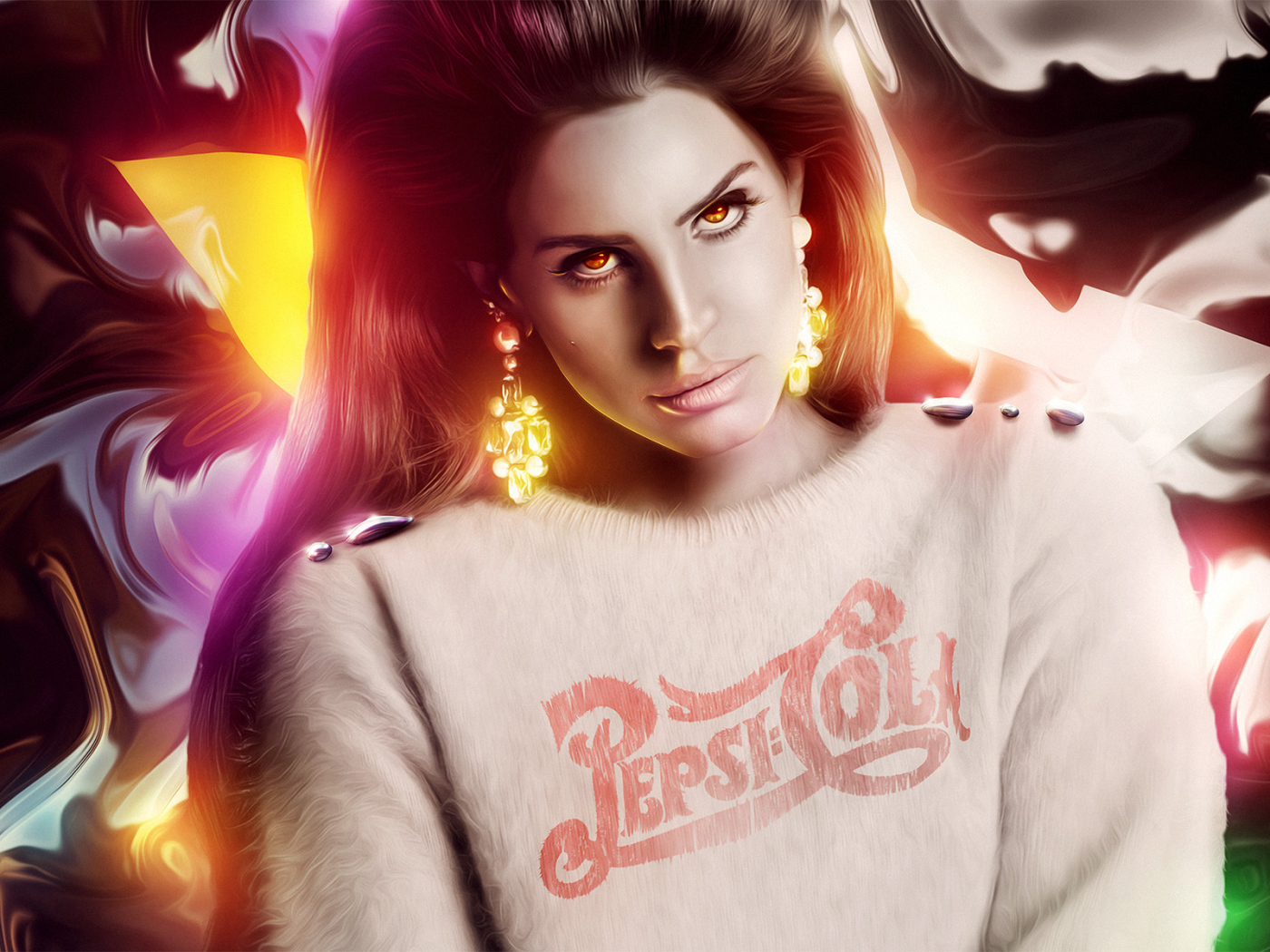 Lana Del Rey в свитере Pepsi Cola