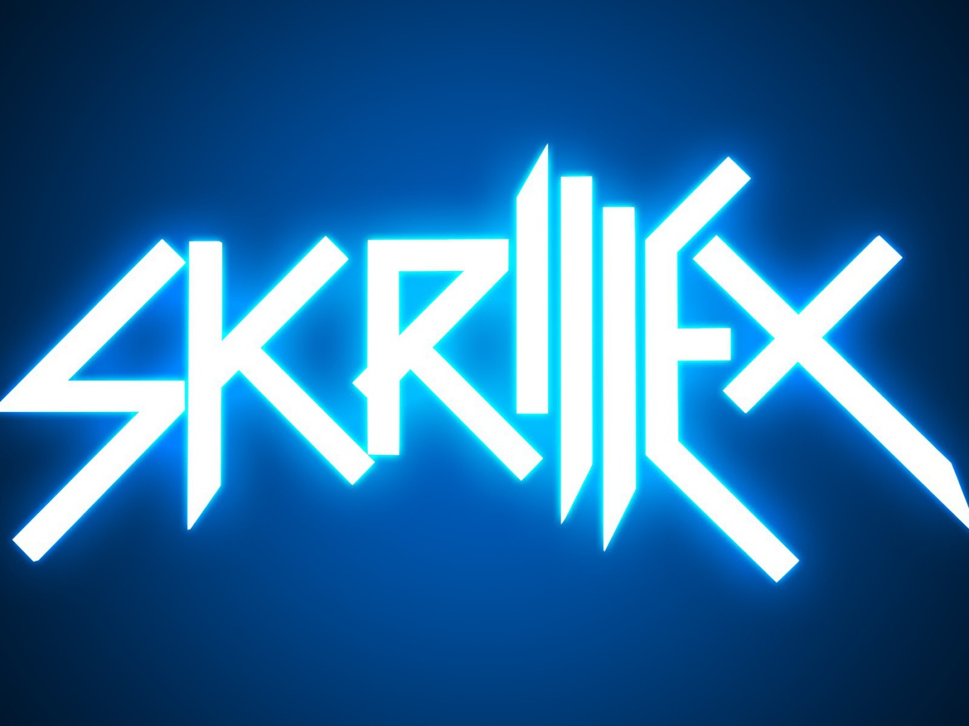 Skrillex Синий рисунок