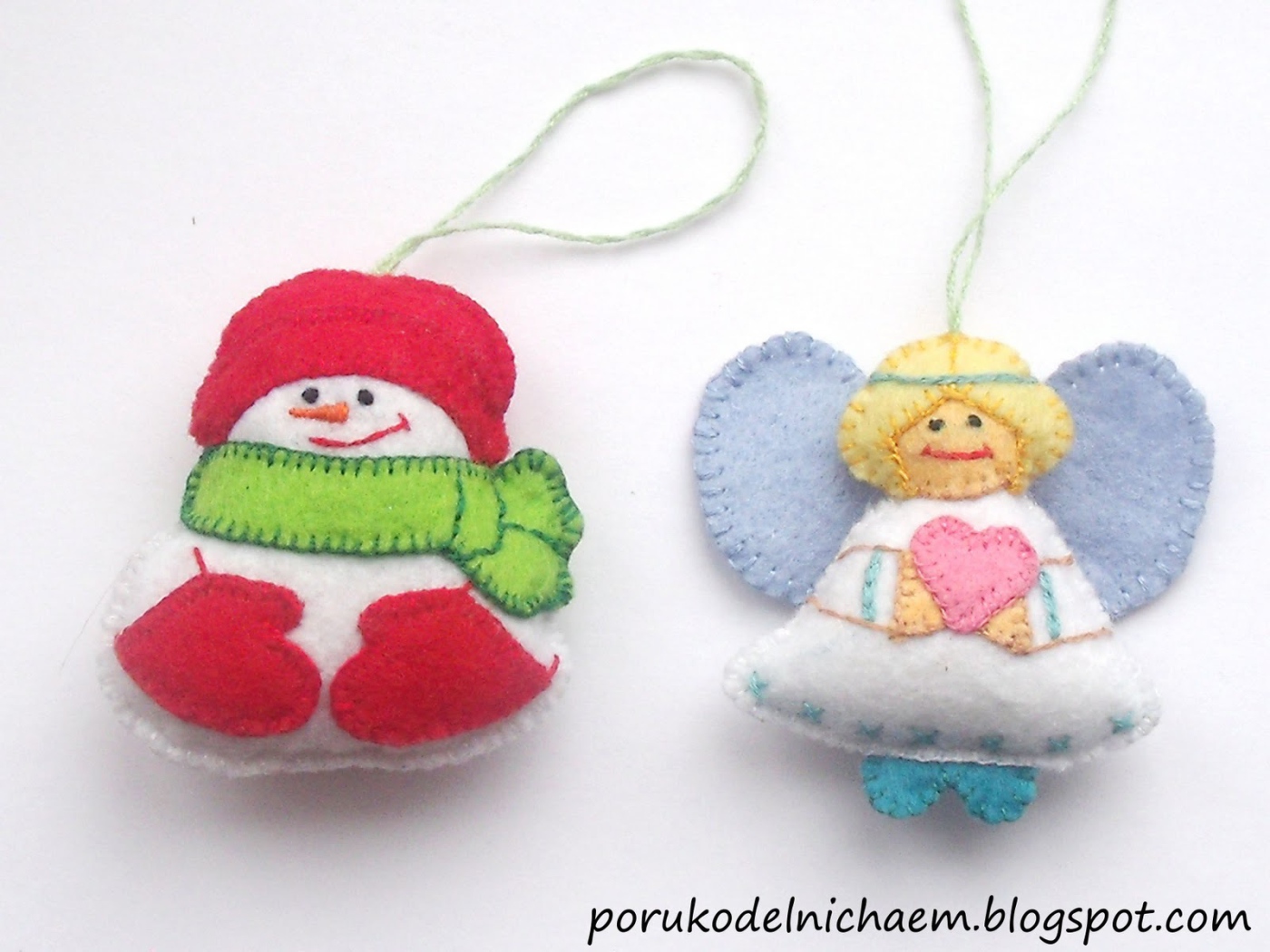 Елочные игрушки из фетра