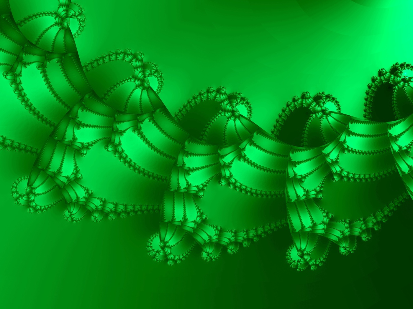 Гирлянда зеленая