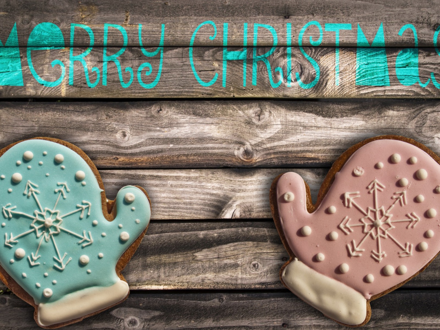 Пряничные рукавицы на Новый год