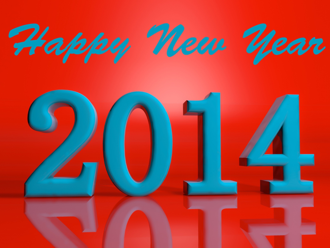 Счастливого нового 2014 года на красном фоне