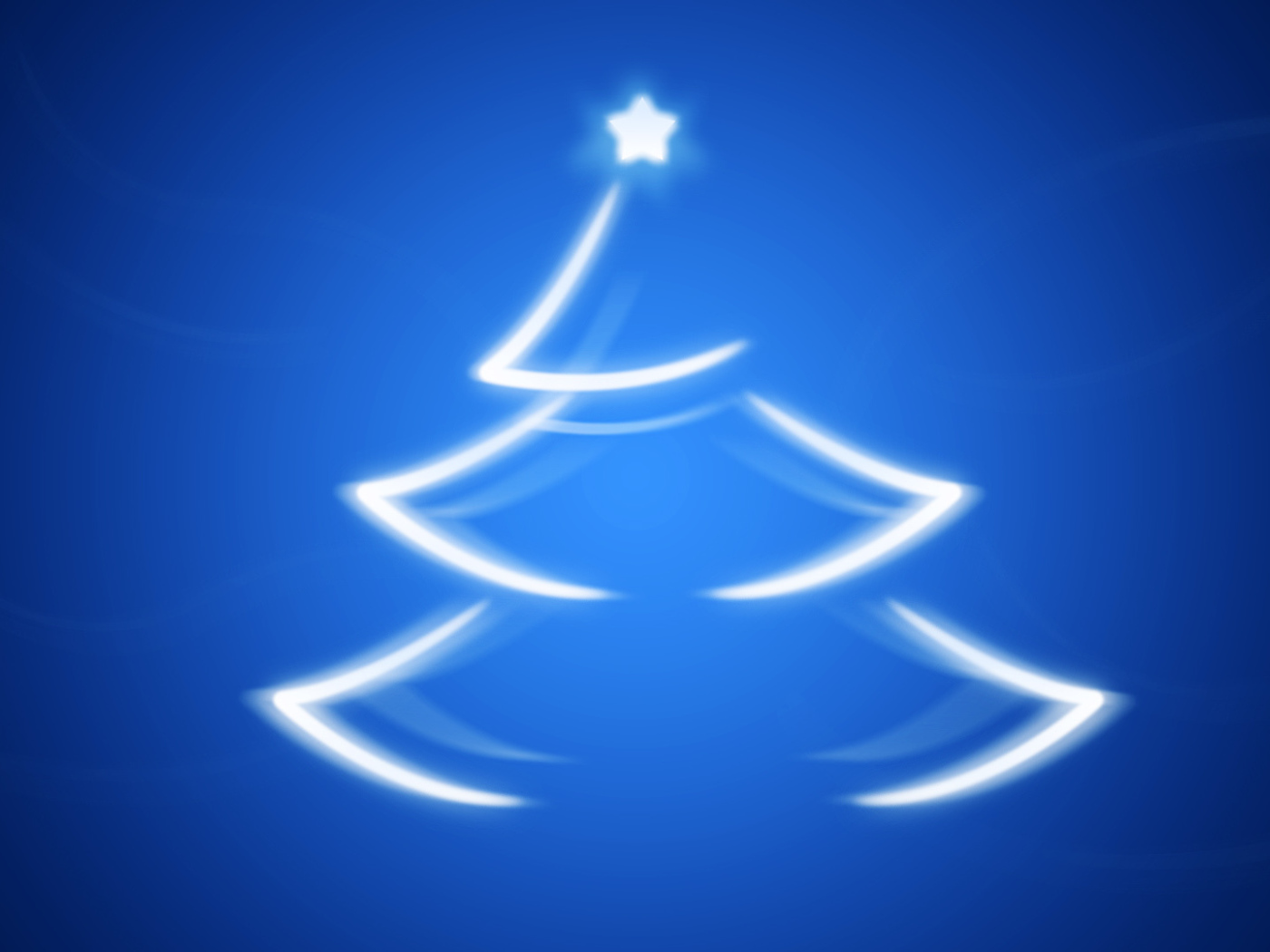 Новогодняя елка на синем фоне