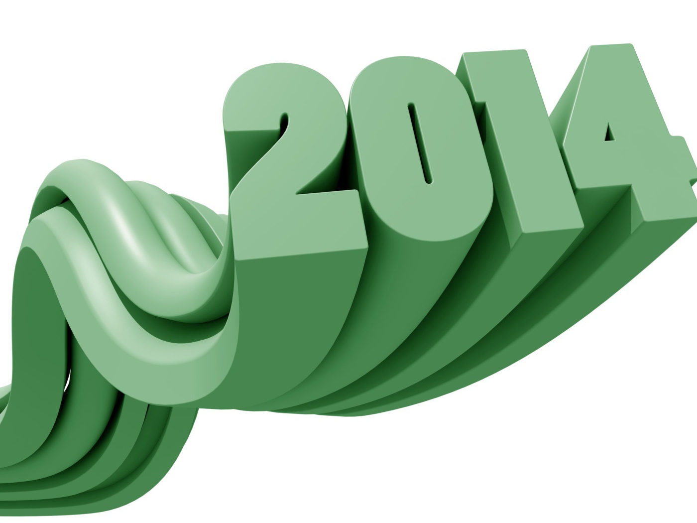 Объёмный рисунок, Новый Год 2014