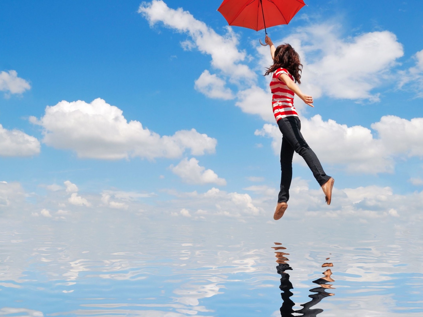 Полет на зонтике