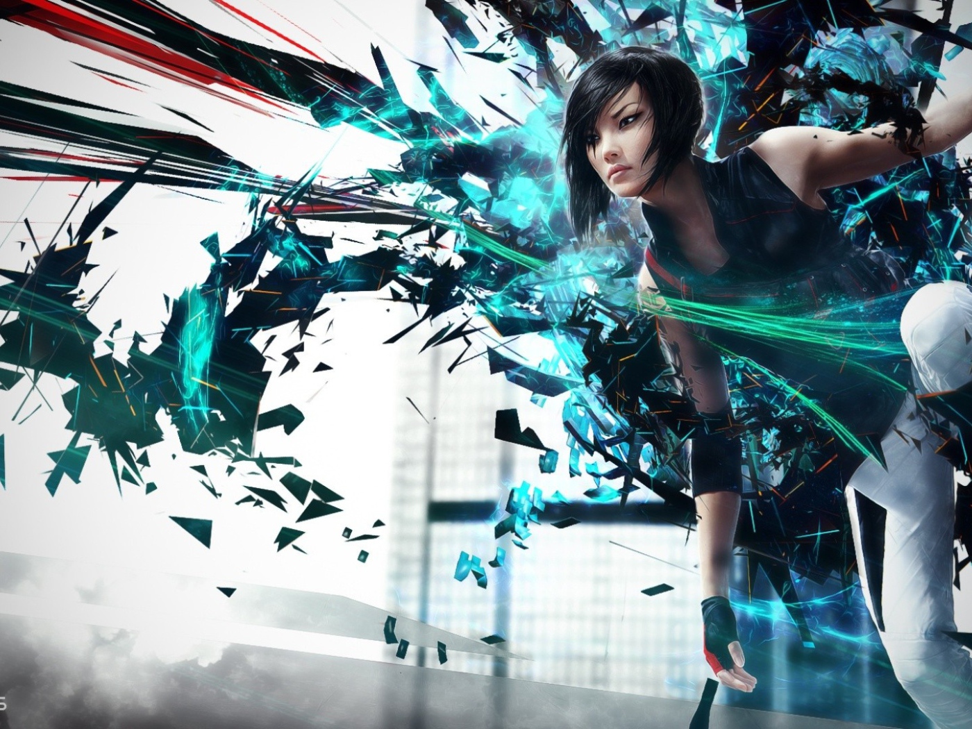 Девушка аттакует