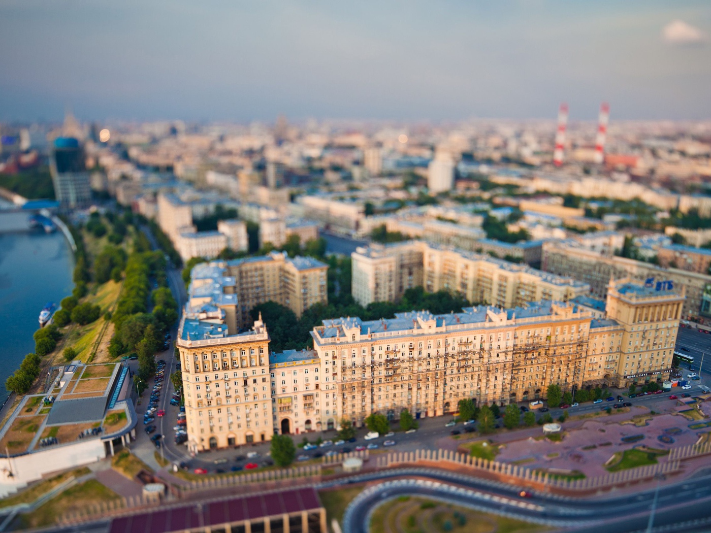 The Buildings in the moscow