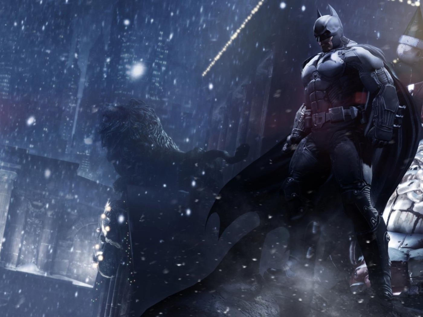 Batman: Arkham Origins Бэтмен на крыше