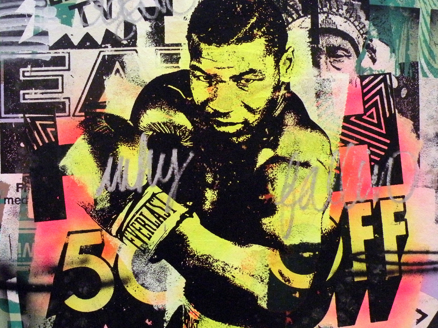 Боксер Майк Тайсон граффити