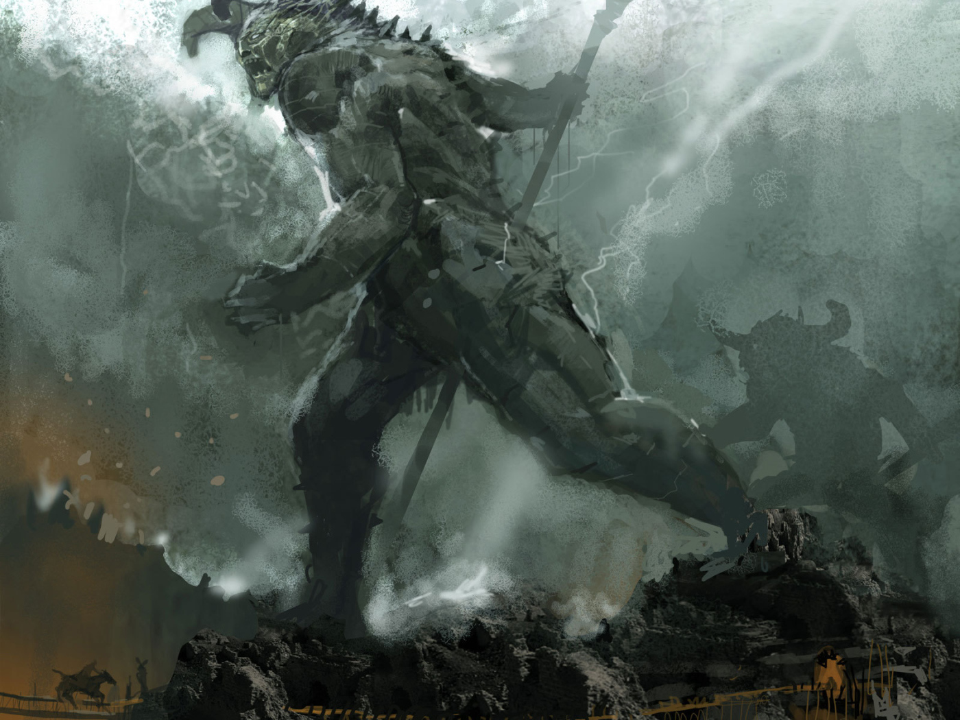 God of War: Ascension: огромное чудовище