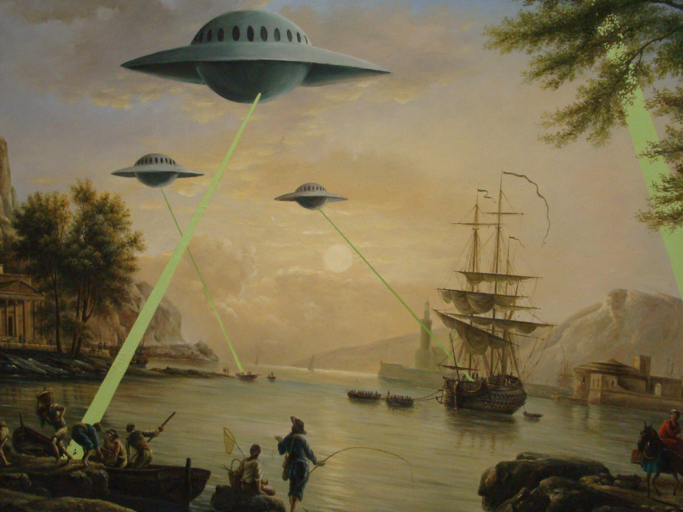 Graffiti UFOs in the past