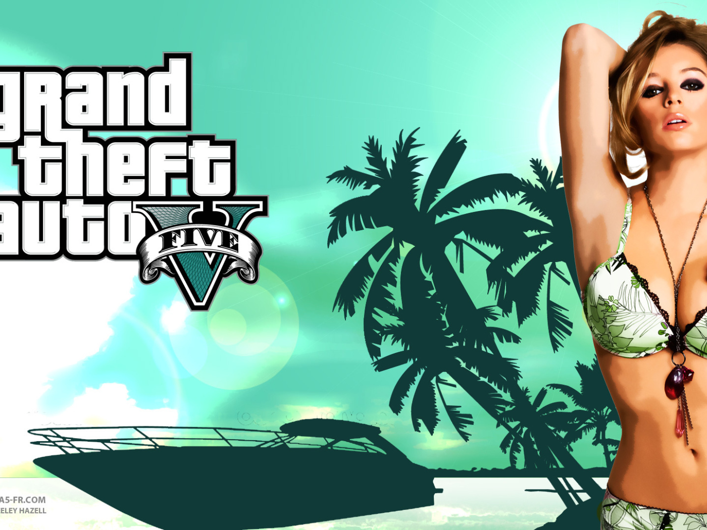 Grand Theft Auto V зеленый пляж