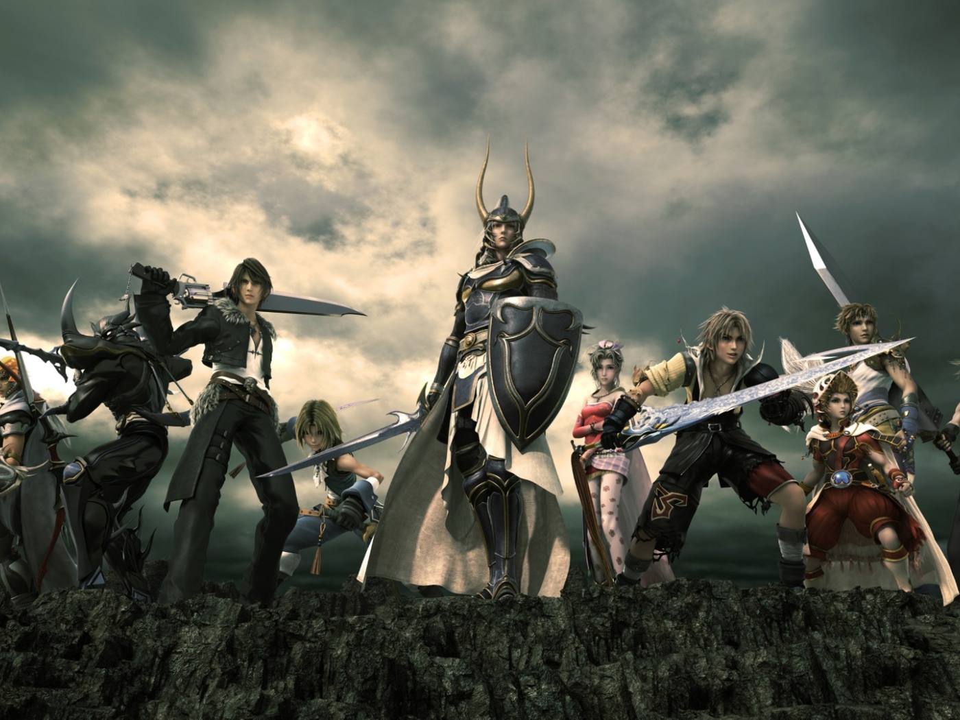 Герои готовятся к битве Final Fantasy xv