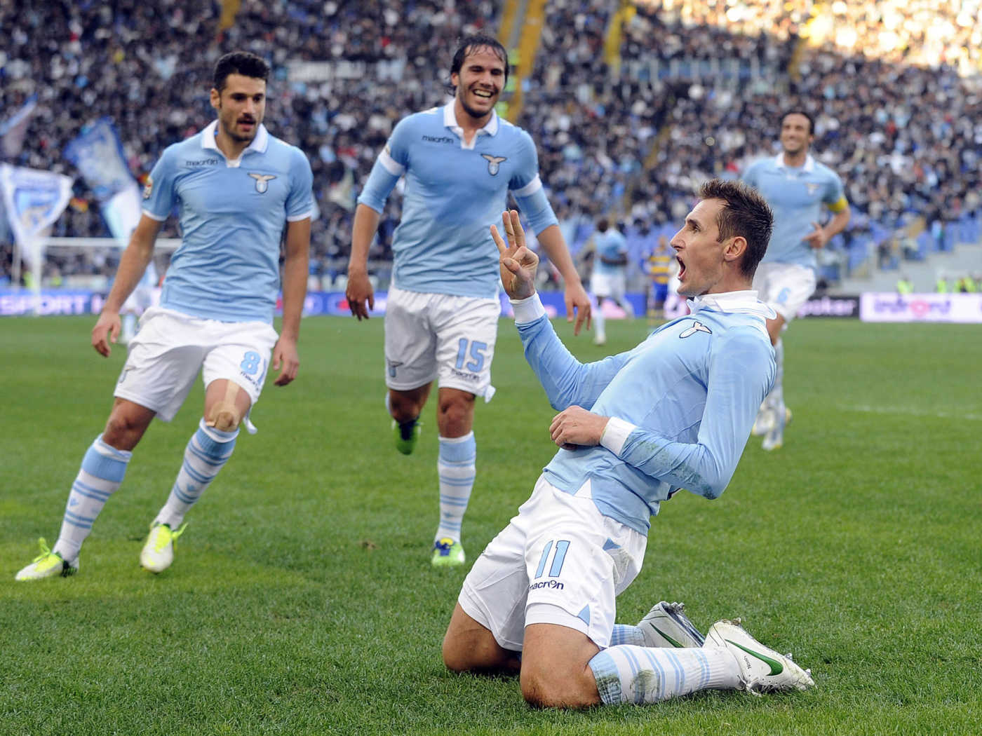 Лацио Мирослав Клозе забил гол