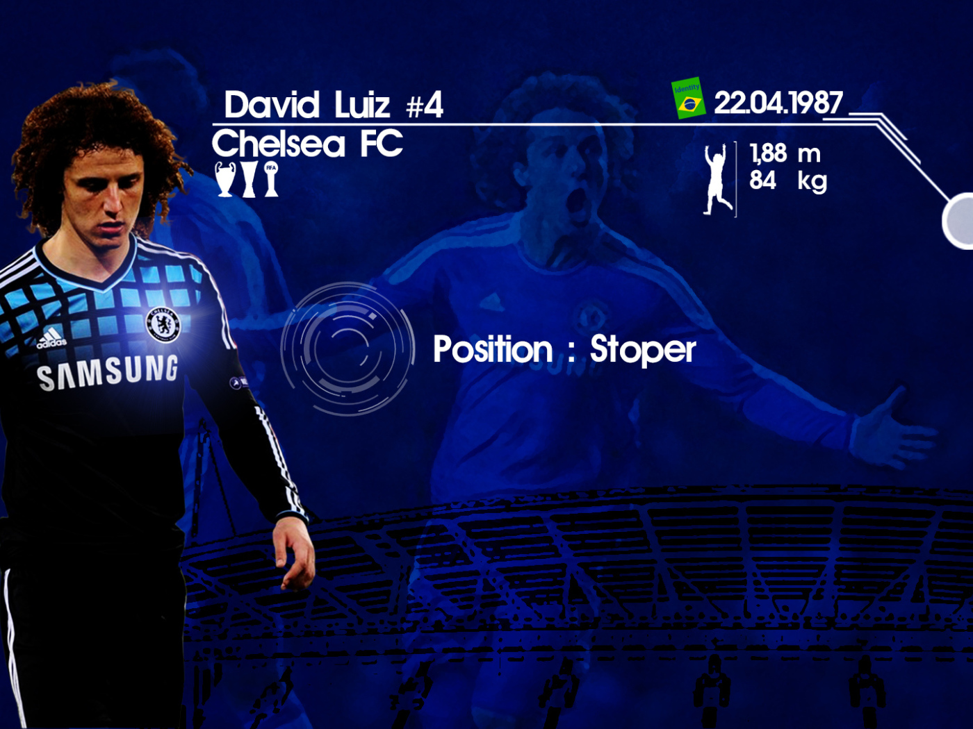 Лучший футболист Челси Давид Луис