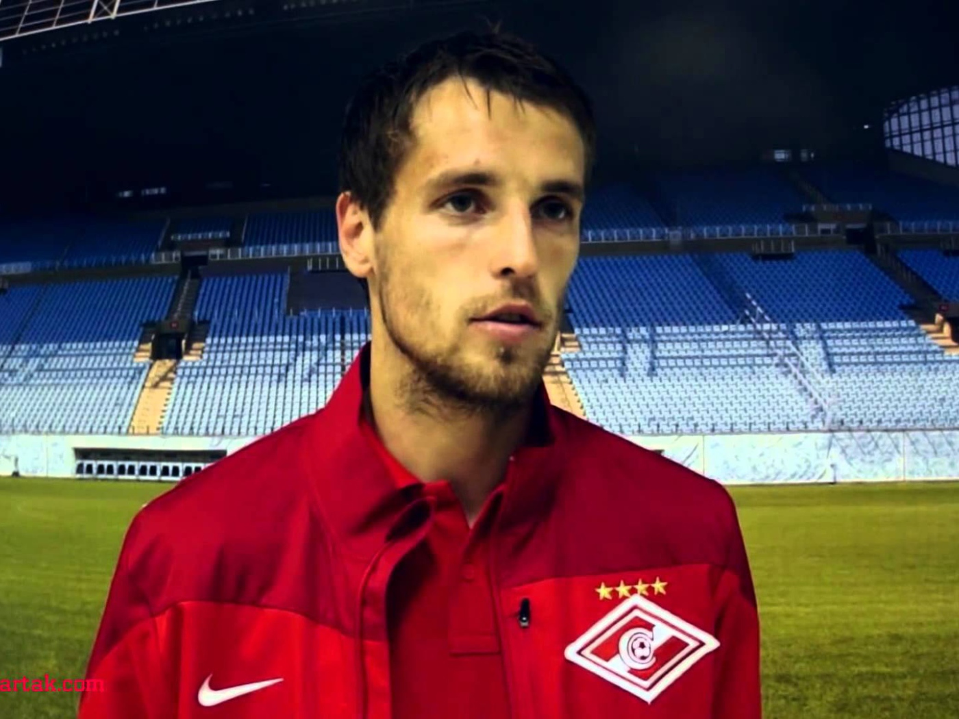 The football player Spartak Dmitri Kombarov close up