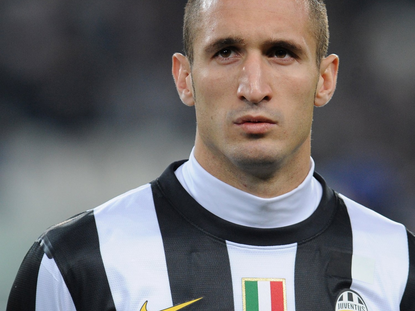 Полузащитник Ювентуса Джорджо Кьеллини крупным планом