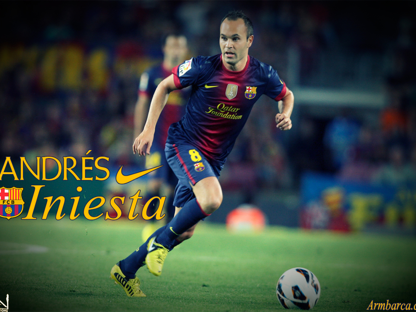 Игрок Барселоны Андрес Иньеста