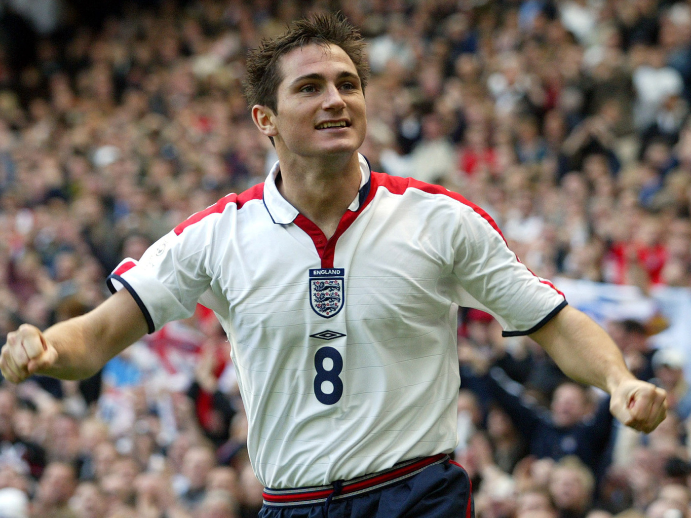 Игрок Челси Фрэнк Лэмпард играл за национальную сборную Англии