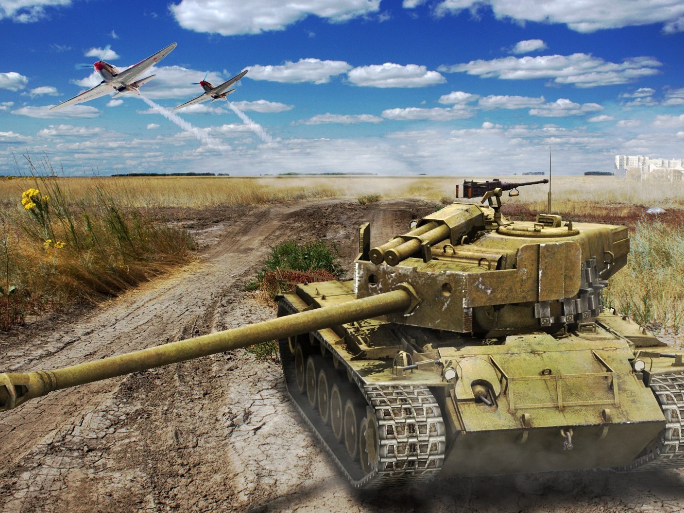 World of Tanks: танк в пустыне
