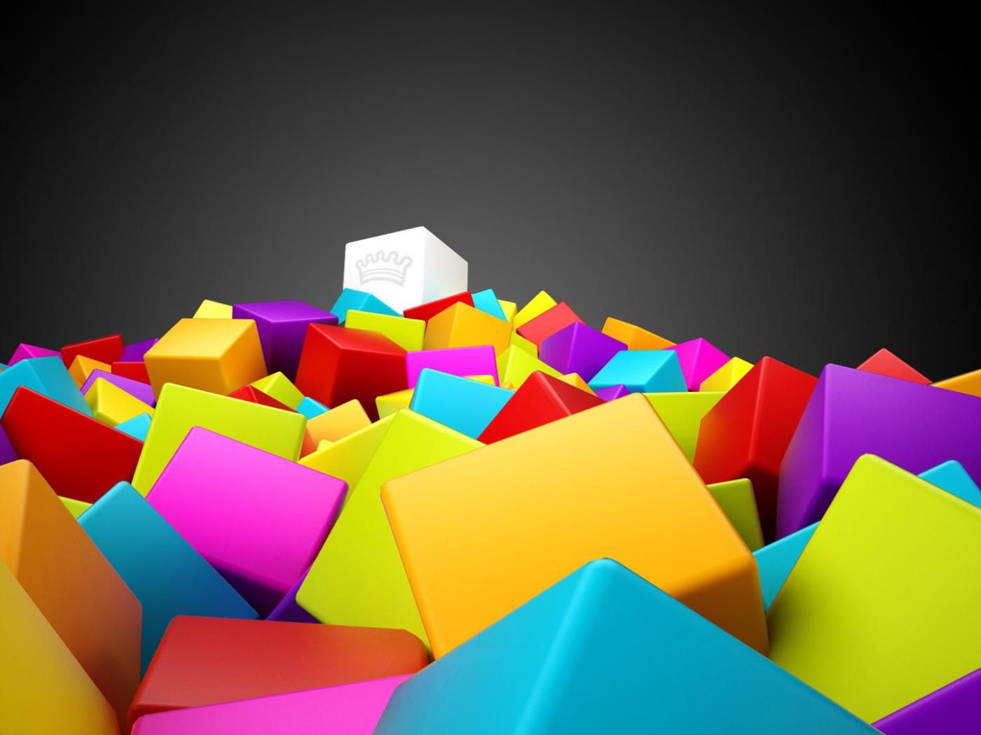 3D colorful squares